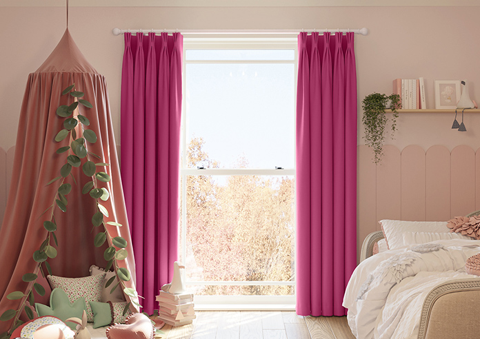 Ascot, Bright Pink - Made to Measure Curtains - Image 3